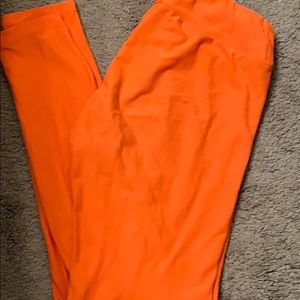 Lularoe orange OS leggings